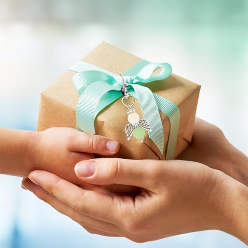 Schutzengel Anhänger 40 Stück, Engel Anhänger, Kleine Glücksbringer Schutzengel Schlüsselanhänger Set, Abschiedsgeschenk Geschenke zum Weihnachten