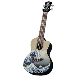 Luna Guitars UKE GWC Ukulélé Concert Marron - Les Beatles, Paul McCartney, John Lennon, RIngo Starr, George Harrison Luna Guitars UKE GWC Ukulélé Concert Marron – Image 3