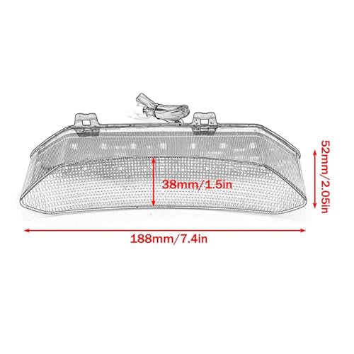 Luz trasera ATV Yamaha Raptor 700 700R 2006-2018 3