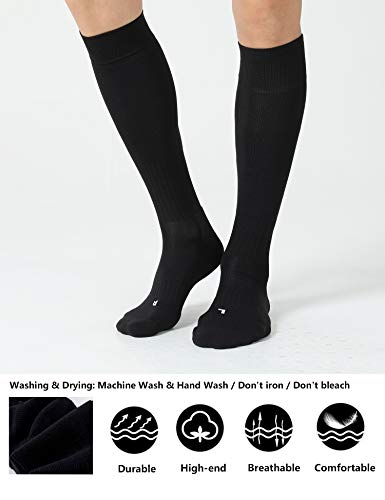 Image of CS CELERSPORT 2 /3 Pack Soccer Softball Baseball Socks for Youth Kids Adult Multi-Sport Compression Knee High Socks