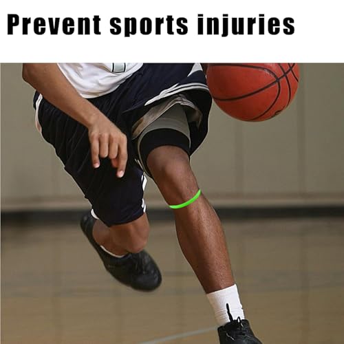 Image of Gosknor 2pcs Patellar Tendon Support Strap Knee Band (Fluorescent Green)