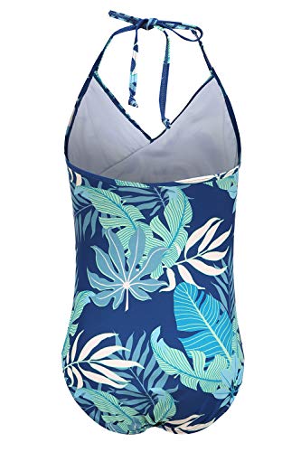 Image of Girls One Piece Swimsuits Hawaiian Ruffle Swimwear Beach Bathing Suit