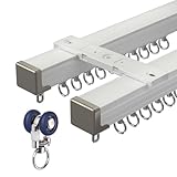 Rail coulissant multifonction : ce rail de rideau innovant dispose d'un design à double rail pour accrocher deux couches de rideaux à la fois. Parfait pour divers environnements tels que les salons, les chambres, les bureaux, les hôpitaux, les théâtres et les hôtels, il améliore votre espace avec un look élégant et minimaliste tout en offrant une fonctionnalité fluide et une polyvalence pour tout style de décoration.