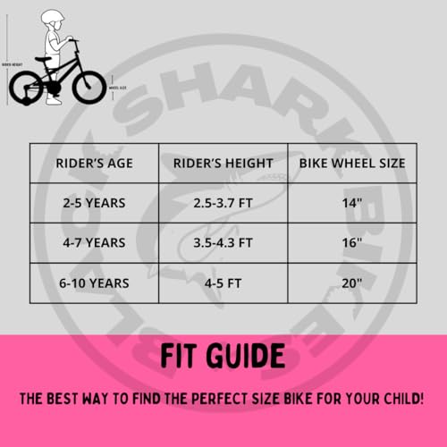 Image of BLACK SHARK Aqua Bikes for Kids Bike Brake | Bicycle for Boys & Girls | Frame | 90% Pre-Assembled |