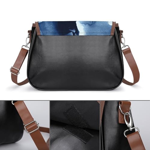 Sac messager imperméable bleu vagues de mer sac à main - 3