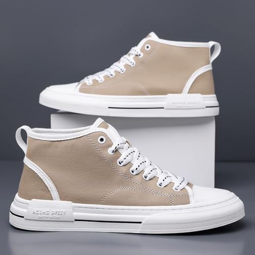 Men's High - Top Canvas Sneakers, Stylish Casual Footwear - Ideal for Urban Strolls, Leisure Hangouts & Daily Commute3