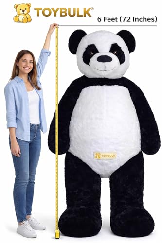 Image of 6 Feet Giant Panda - Large Stuffed Plush Toy for Kids, Gifts & Birthday
