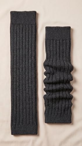 Image of Women's Cable Knit Leg Warmers - Ribbed Knee High Boot Socks for Winter, Layering & Dance Warmups