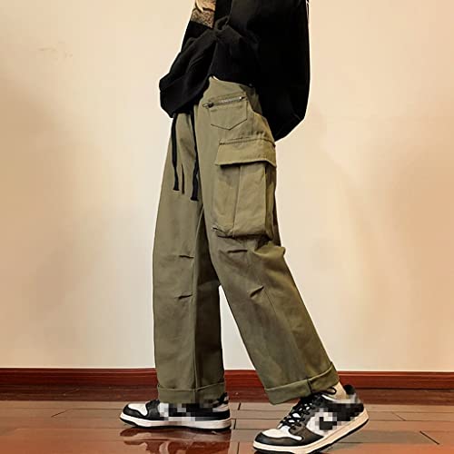 Gothic Baggy Cargo Pants with Pockets for Women Men Harajuku Casual Joggers Outdoor Loose Trousers Y2K Streetwear3