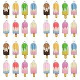 Sailanzi 30pcs resin ice cream set Pendant Jewelry Making DIY Keychain Earrings Pendant Various Design Charms for Jewelry Making Bracelets Necklace (SN513)