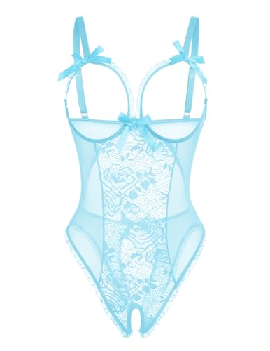 Image of Avidlove Women One Piece Lingerie Sexy Lace Babydoll Mini Bodysuit