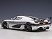 Auto Art Models Koenigsegg Agera RS Moon Silver with Carbon and Orange Accents 1/18 Model Car by Autoart 79024