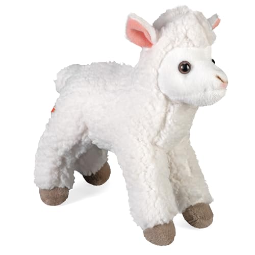 Wild Republic Cuddlekins Mini Lamm, Stofftier, Baby-Geschenk für Mädchen und Jungen, Kinder Plüschtier, Kuscheltier Für Babys, Spielzeug aus Recyclingmaterial, 20 cm, White