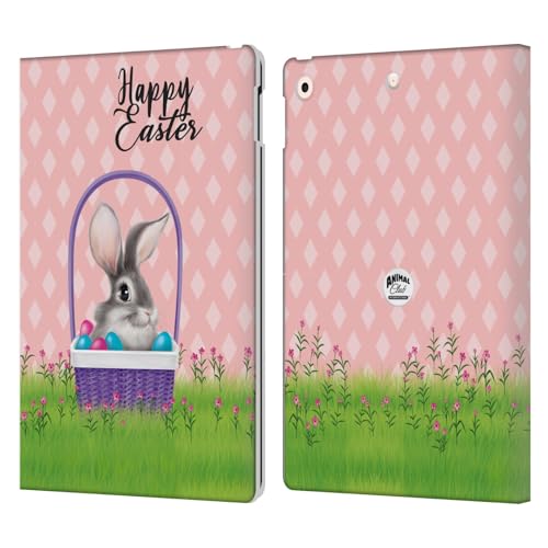 Étui portefeuille Animal Club International pour iPad 10.2 (2019/2020/2021) en cuir motif lapin