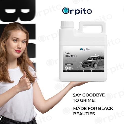 Image of Car Shampoo 5L Multi Fragrance | High Foam Car Wash Liquid | Deep Cleaning Formula | pH Neutral Paint Safe | Removes Dust & Grime | Glossy Finish Wash (1, BLACK)