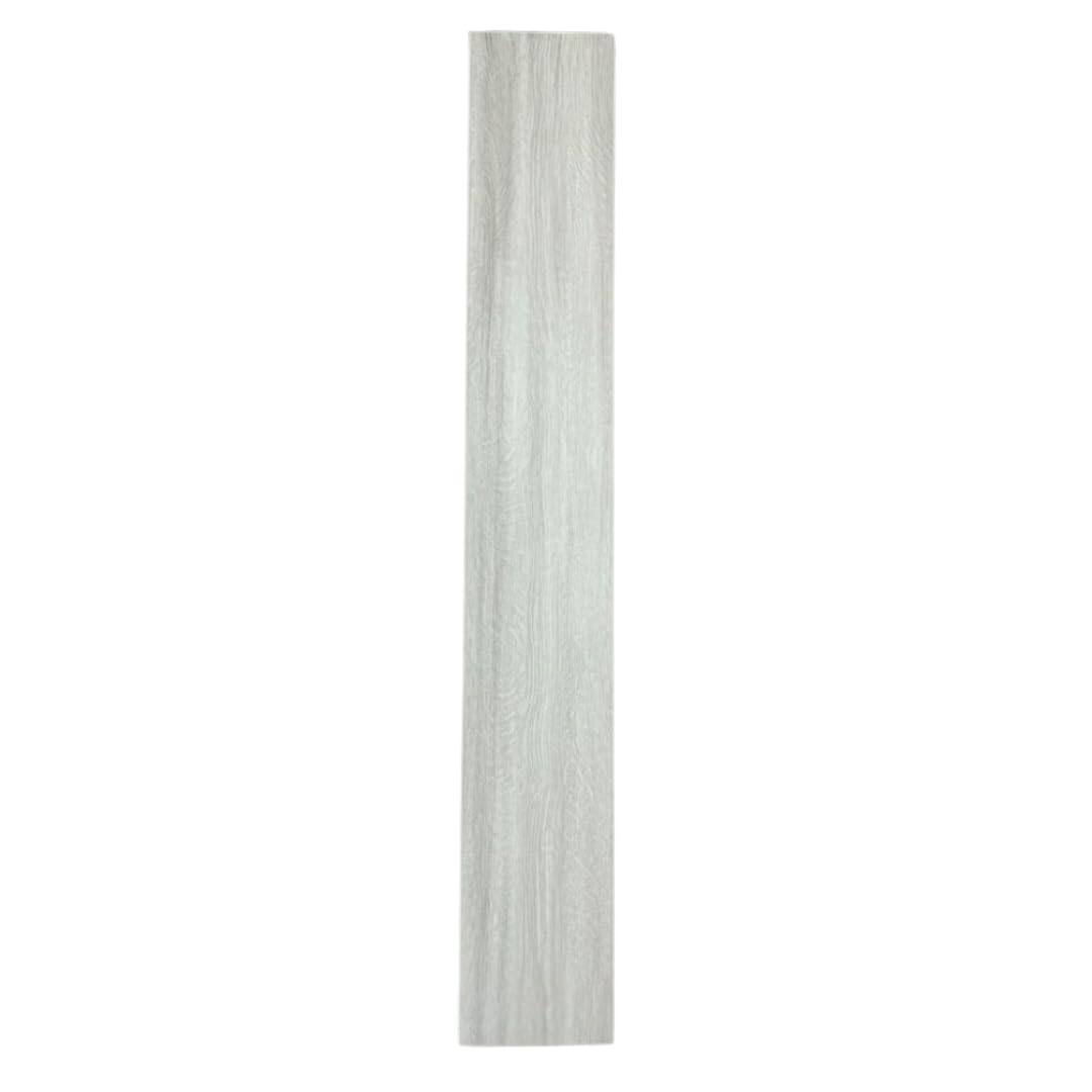 SPC FLOOR WOOD Pavimento Laminato, Rovere Sbiancato, 122x18,4 cm, con Tappetino Integrato, 10 Listoni, Copertura 2,25 mq