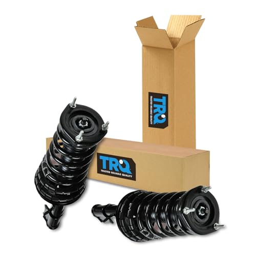 Image of TRQ Rear Driver and Passenger Side Strut and Spring Assembly Set Loaded | For 97-01 Toyota Camry L4 2.2L 99-03 Solara