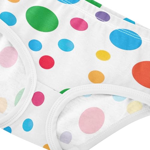 Colorful Dots Green Blue Orange Little Girl Panties Toddlers Underwear Floral Cotton Durable Briefs Girls Undies 2t4