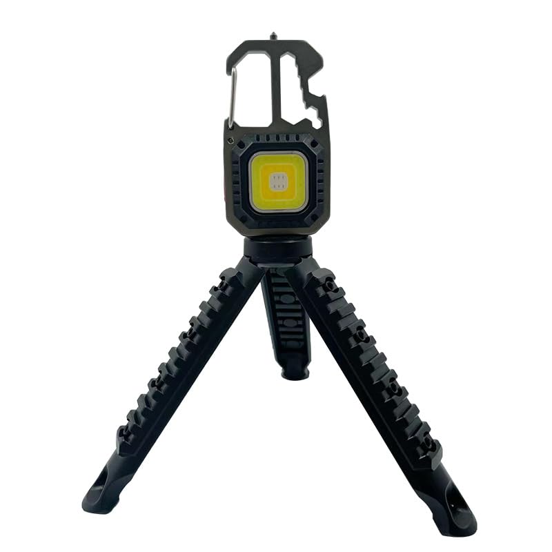 SteJar Rechargeable Key Chain Flashlight with Screwdriver Outdoor Emergency Light with Magnet Multi-Function Work Light with Window Breaker Bottle