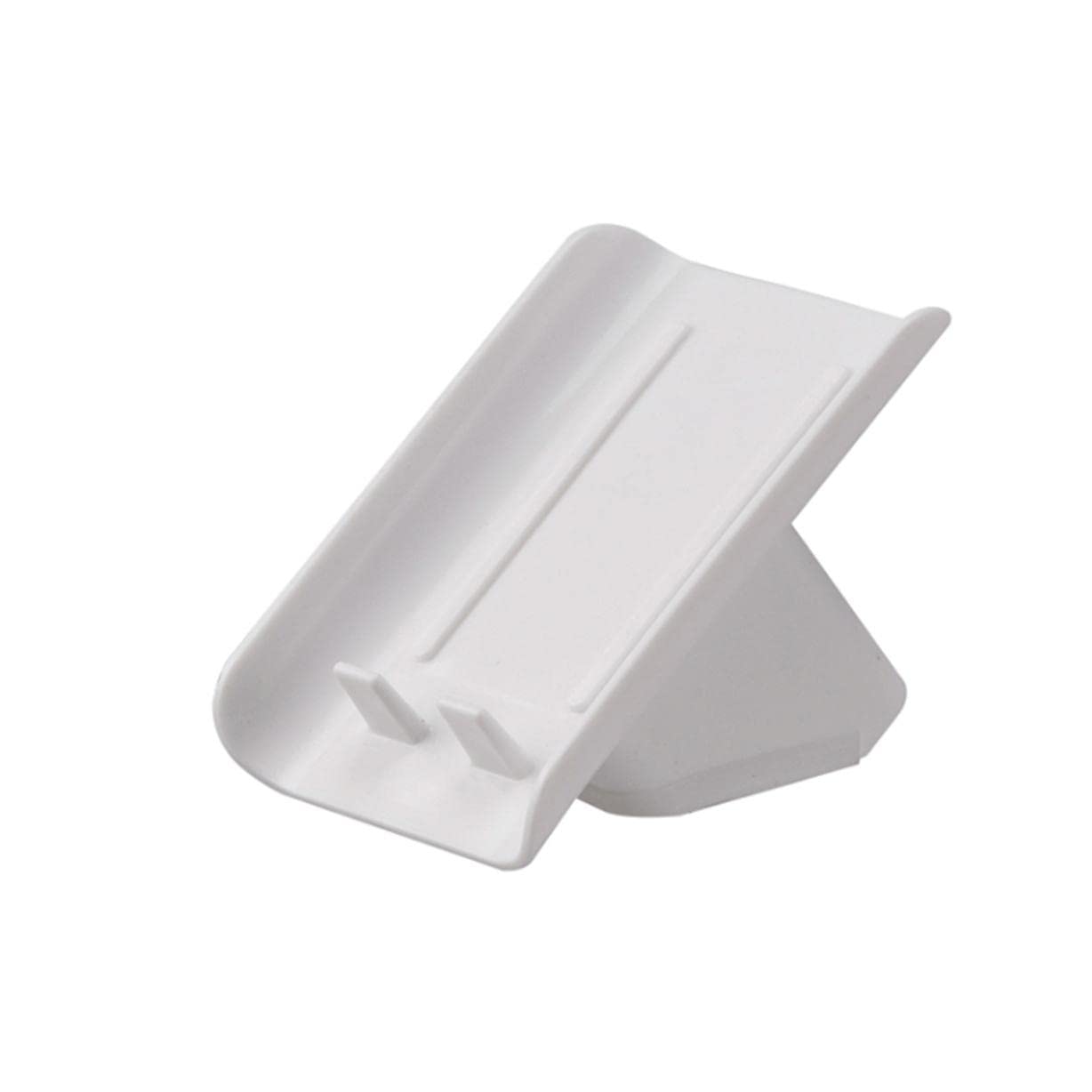 Soap Holder, Simple Countertop Soap Dish Plastic Soap Holder Drainable Soap Dish Holder Tilt Soap Case Box Saver for Bathroom Sink Home Easy to wash(White)