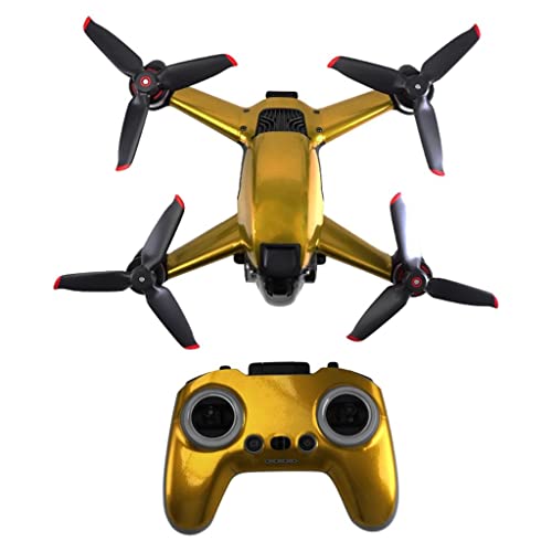 Pegatinas para drones fluorescentes con cobertura total dorada de vinilo sin marcas