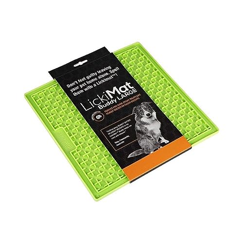 Procyon Hundebedarf Indus2 Licki Mat Buddy Large, Leckerlimatte, Treat Mat, Einheitsgröße, Farblig Sortiert: Grün oder Orange, 1 Stück (1er Pack)