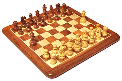 Palm Royal Handicrafts Wooden Chess Board Set with Chessmen King ...
