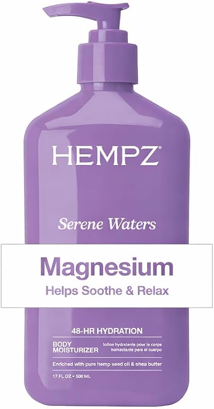 Loção corporal hidratante com magnésio Hempz, 510 mL