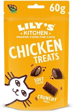 Lily’s Kitchen Adult Cat Treats Packet The Ultimate Bribe with Chicken Grain-Free Recipe 10 x 60g