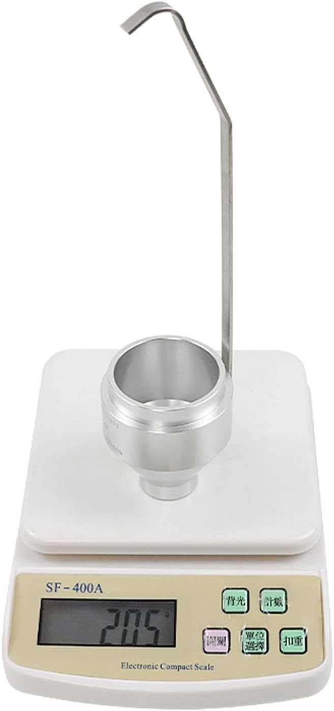 Vaso de viscosidad de inmersión, vaso de viscosidad de pintura de acero inoxidable de 100 ml con boquilla de 4 mm, taza de flujo portátil para pintura, aceite, salsa de miel