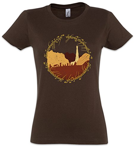 Urban Backwoods Ring Fellowship Damen T-Shirt Braun Größe M