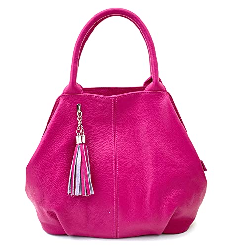 Sac à main et à dos en cuir véritable résistant RIMINI pour femme