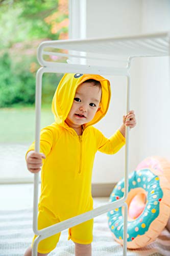 Image of VAENAIT BABY Girls One-Piece Swimsuit, UPF 50+ Long Sleeve Rash Guard, Ruffle Swimwear Infant & Toddler for 0-2 Years