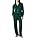 Amazon Essentials Women's Matching Holiday Family Pajama Sets, Dark Emerald Green Navy Plaid, Medium