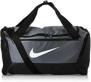 Nike Unisex's Brasilia - 9.0 Duffel Bag (Small), Flint Grey/Black/White, One size