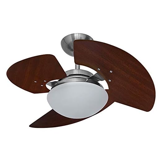 Ventilador Aventador Stilo 110/127V 3P, Tron, Tabaco/ Aço Escovado