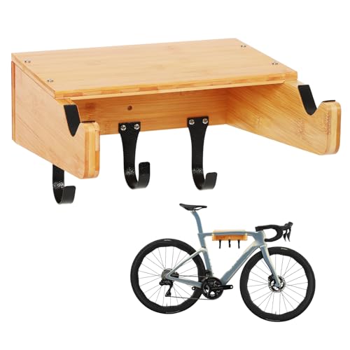 ValuXpro Bamboo Bike Wall Rack