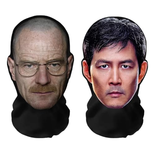 Aristo Solutions Máscaras de rosto completo realistas em embalagens respiráveis, leves e confortáveis: ideais para cosplay, festas, Halloween, carnaval e eventos