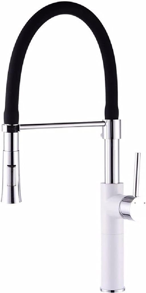 Kitchen Faucet -Stainless Steel Kitchen Faucets,High Single Handle Pull Out Brushed Kitchen Faucet, Black