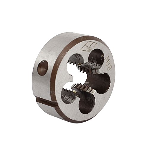 Aexit M18 x Dies 2.5mm 45mm OD Adjustable NPT Pipe Taper Round Split Threading Hex Threading Dies Thread Die