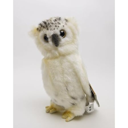Amazon ハンサ 白フクロウ18cmhansa Snow Owlふくろうのぬいぐるみ 動物のぬいぐるみ ぬいぐるみ おもちゃ