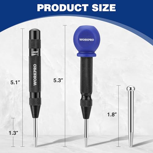 WORKPRO 2PC Auto Center Punch