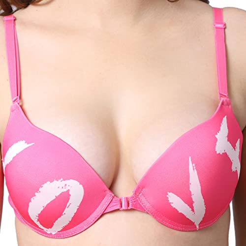 Image of Quttos PrettyCat Printed Front Open Underwire Sexy Pushup Bra