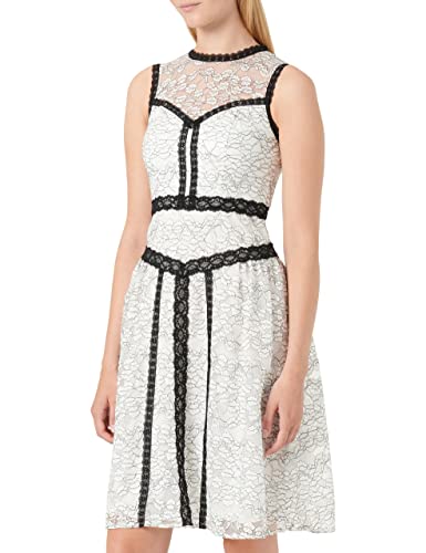 Chi Chi London Damen Kleid Cocktail, weiß, 32
