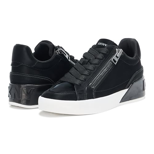 DKNY Women's Mei Everyday Lace Up Sneaker with Side Zipper3
