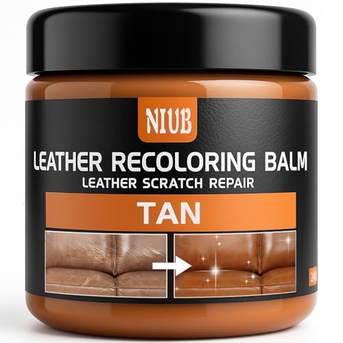 NIUB Leather Recoloring Balm Leather Color Restorer Scratch Repair Leather Paint for Furniture Couches Car Seats Shoes Bags Leather Dye and Restorer Restores...