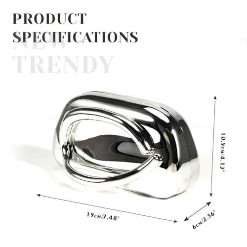 Image of PHILOMENA Evening Clutch Purses Women Acrylic Handbags Metal Handlebars Shoulder Crossbody Bag Wedding Party Casual