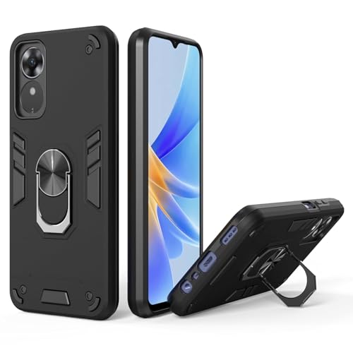 Image of NDCOM for Oppo A17k Back Cover, Premium Oppo A17 Cover, Stylish Oppo A17 Mobile Cover, Shockproof Protection Ring Holder Case