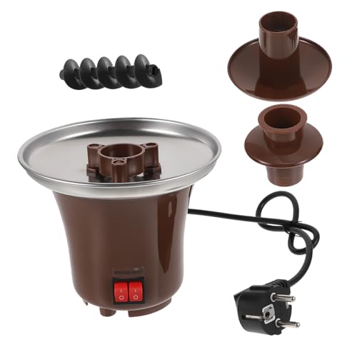 Holibanna 1Pieza Fuente De Chocolate Inoxidable Calefacción Dispositivo De Fondue para Fiestas y Celebraciones Capacidad para Familiares y Amigos