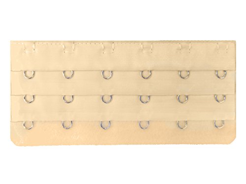 Dohope 3Pcs Women's Bra Band Extender 6-Hook Plus Size Spacing Bra Extension Straps (3Pcs (Black, White, Beige)) #TOP3